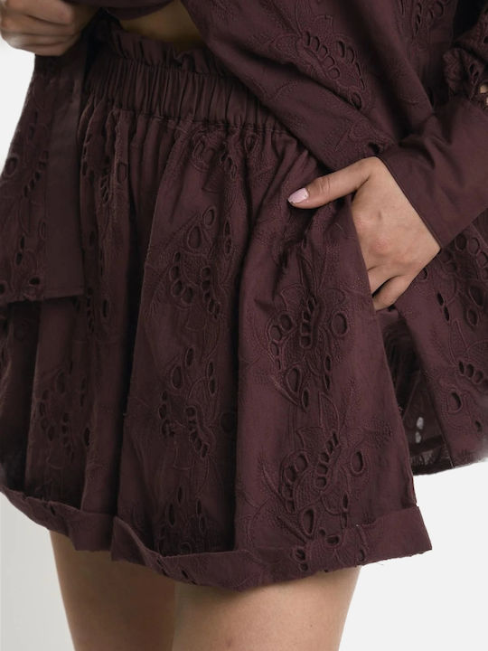 Long Sleeve Women's Shirt Bordeaux