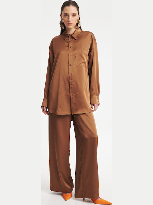Zoya Women's Shirt Brown