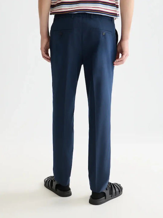Scotch & Soda Warren Men's Trousers Elastic Slim Fit Blue