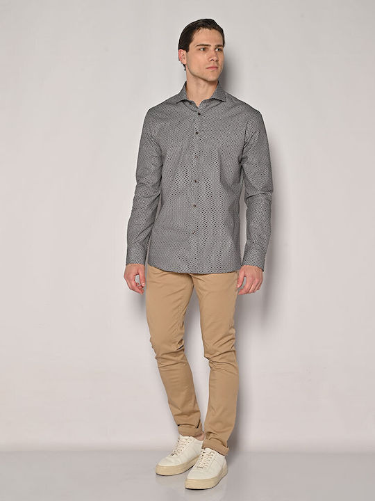 Мъжки Панталон Chino Еластичен Slim Fit Бежов