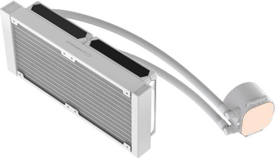 GameMax IceBurg 240 Digital Water Cooling AIO CPU With 2 Fans 120mm And ARGB Lighting White