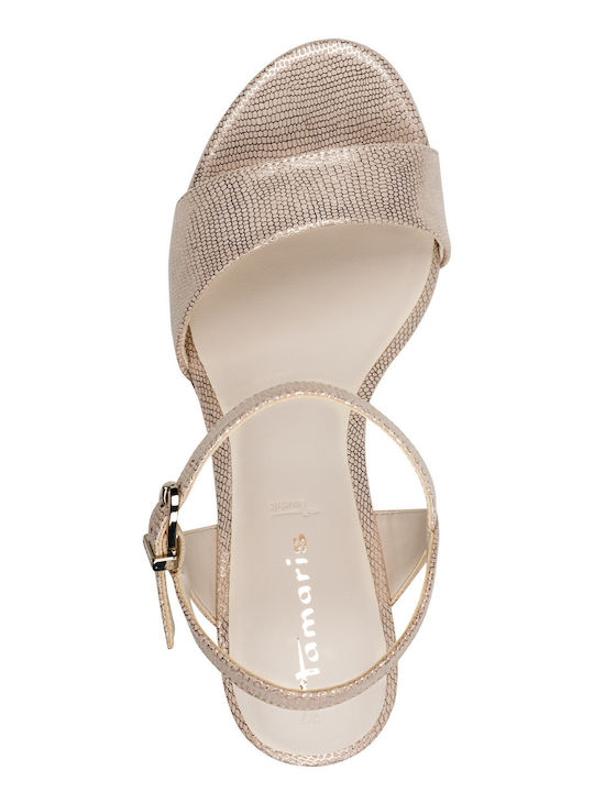 Fabric Sandals Gold