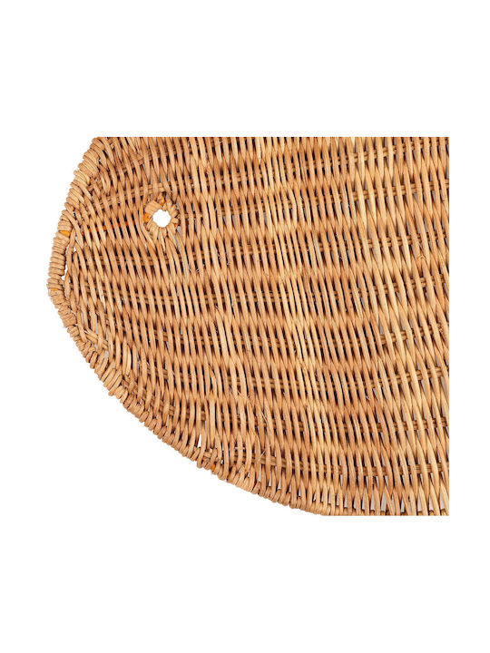 Polihome Σουπλά Rattan Καφέ 43x33cm