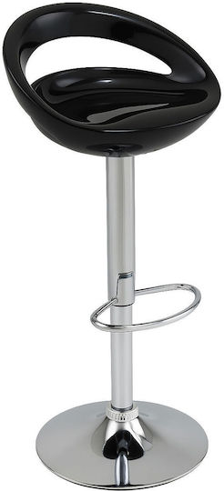 Bar Plastic Black Stools 2 Pieces 43x31x67cm