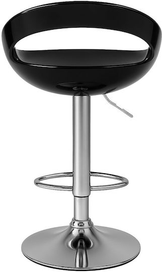 Bar Plastic Black Stools 2 Pieces 43x31x67cm