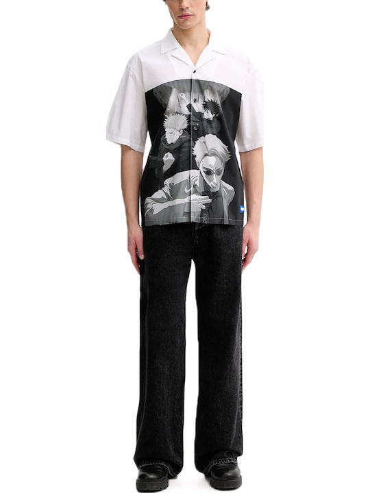 Eligino Short Sleeve Cotton Shirt White