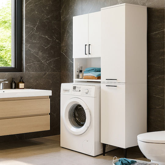 Megapap GP042-0389 1 Badezimmer-Säule Boden M45xB40xH180cm Weiß