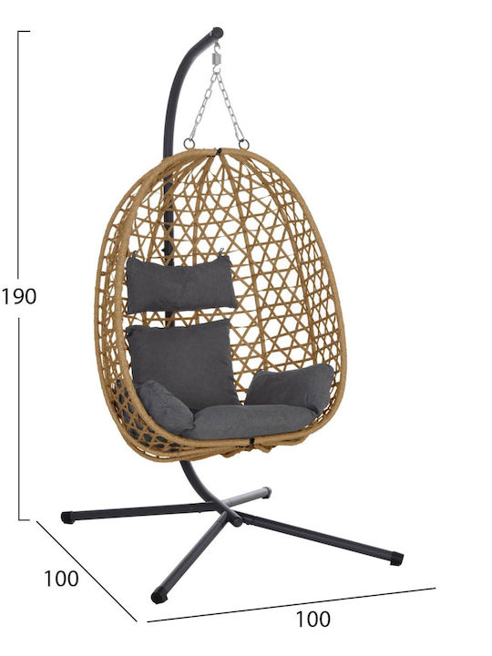 Φωλιά με Βάση Μ100xΠ100xΥ190cm Μαύρη
