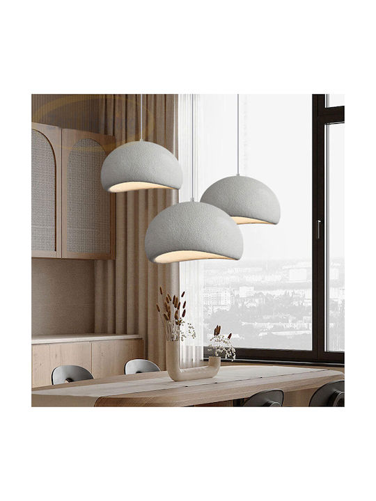 Home Lighting Pendant Ceiling Light White with E27 Socket 40x40cm