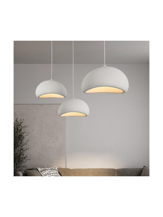 Home Lighting Pendant Ceiling Light White with E27 Socket 40x40cm