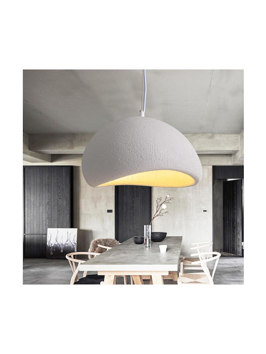 Home Lighting Pendant Ceiling Light White with E27 Socket 40x40cm