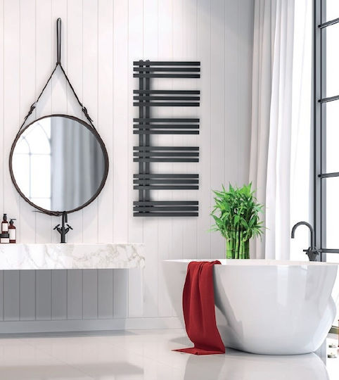 Thermo Vivo Elektrische Handtuchheizkörper 119x50cm Schwarze