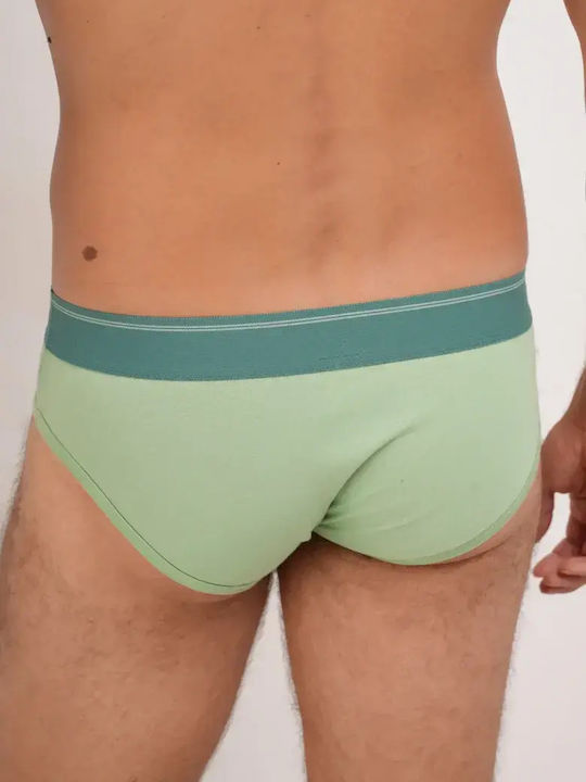 Men's Slip Green Printed