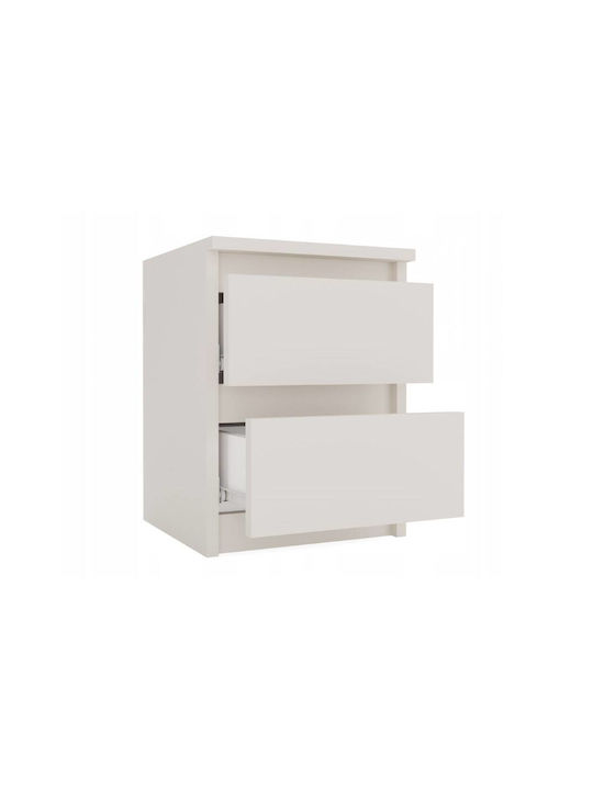 Wooden Beige Bedside Table 30x30x40cm