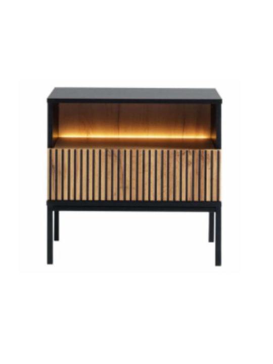 Nachttisch Metall Beige 54x39x56cm