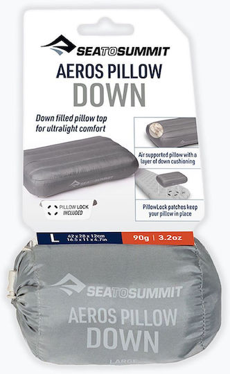 Sea to Summit Inflatable Camping Pillow Grey 34x24cm