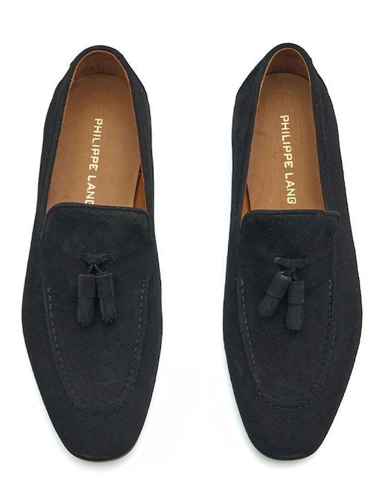 Men's Moccasins in Black Colour