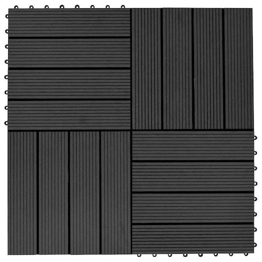vidaXL Material for Garden Flooring from WPC 30x30cm 11 Pieces