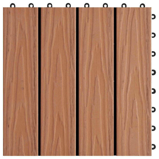 vidaXL Tile for Garden Flooring from WPC 3x3cm 11 Pieces