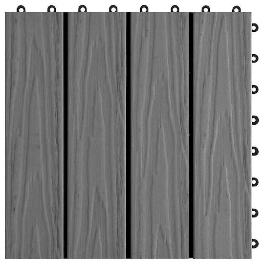 vidaXL Tile for Garden Flooring from WPC 3x3cm 11 Pieces
