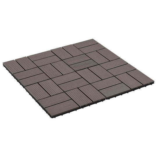 vidaXL Material for Garden Flooring from WPC 30x30cm 11 Pieces
