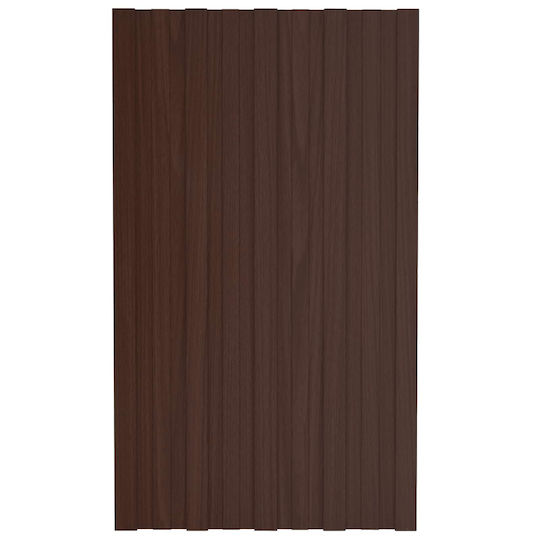 vidaXL Material De Construcție Pentru Garduri De Grădină Din Oțel 80x45x45cm 12 Bucăți Maro