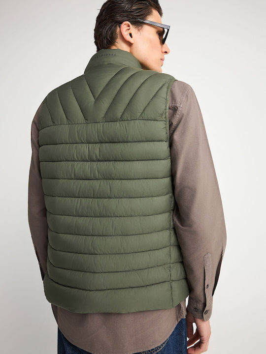 Sleeveless Puffer Jacket Green