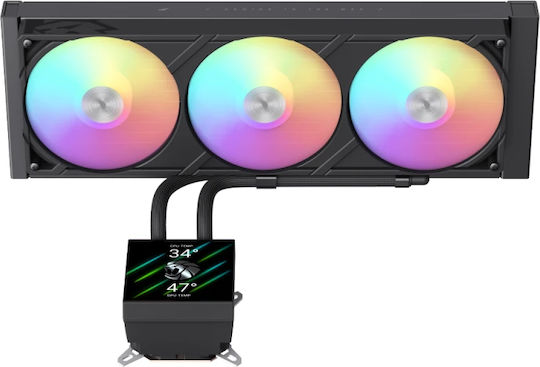 GameMax Glacier 360 Υδρόψυξη AIO CPU με 3 Ανεμιστήρες και ARGB Φωτισμό