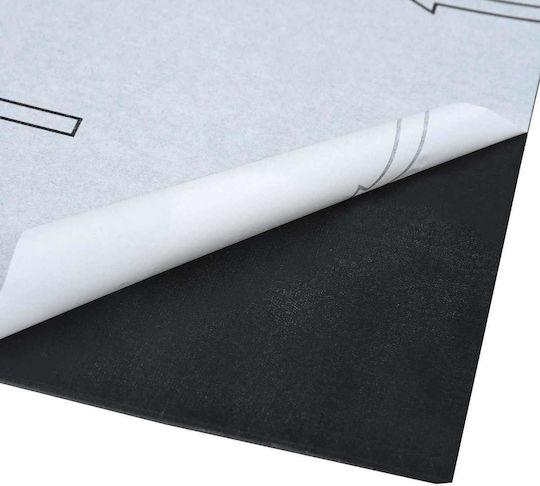 vidaXL Set Plastic Floor PVC With 55 Tiles 1.5mm L30.5xW30.5cm Black