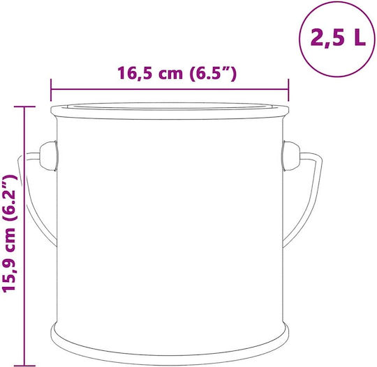 vidaXL Καφέ 2.5lt 4008521