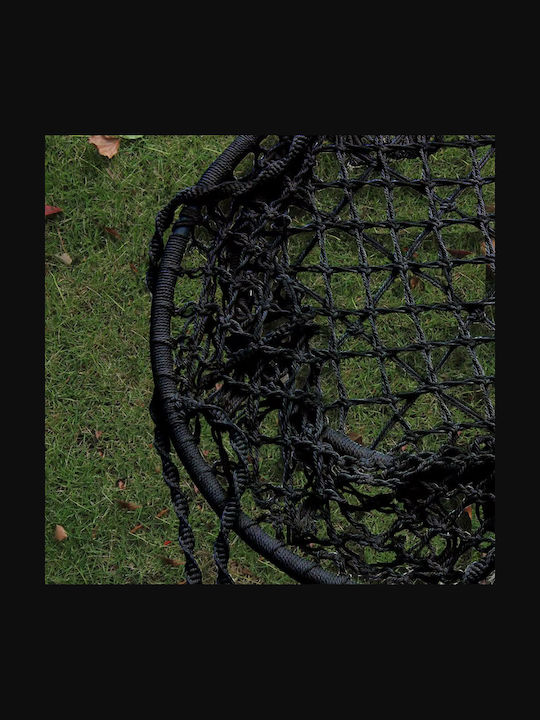 Fotoliu Pentru Grădină Și Verandă Cu Suport Material Textil L80xA80xÎ93cm Neagră Fotoliu Pentru Grădină Și Verandă Cu Suport Material Textil L80xA80xÎ93cm Neagră
