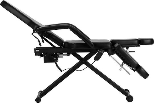 Activeshop Tattoo Chair Black with Adjustable Height and Electric Lifting Mechanism Bed