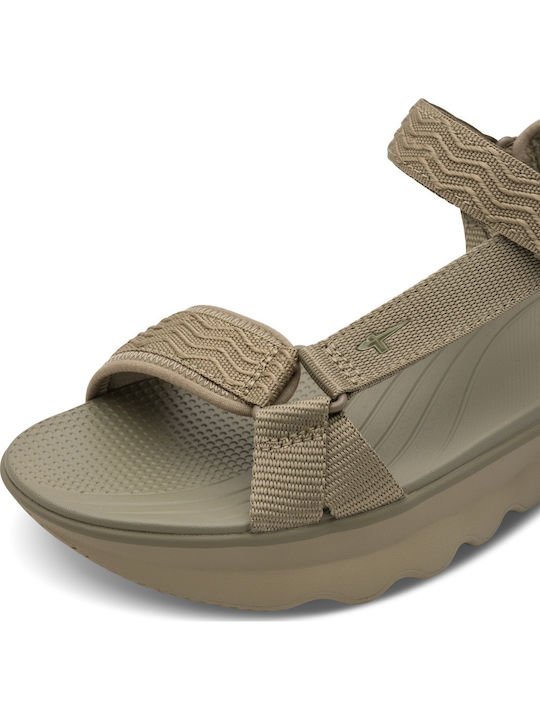 Women's Flat Sandals Sporty Khaki