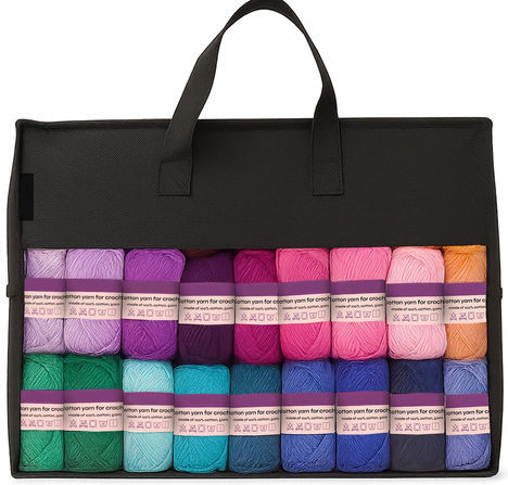 Set De Croșetat XXL Zola 113 Piese 40 Bobine 9 Croșete 2-6 Mm Ace Foarfece Alte Accesorii Multicolore