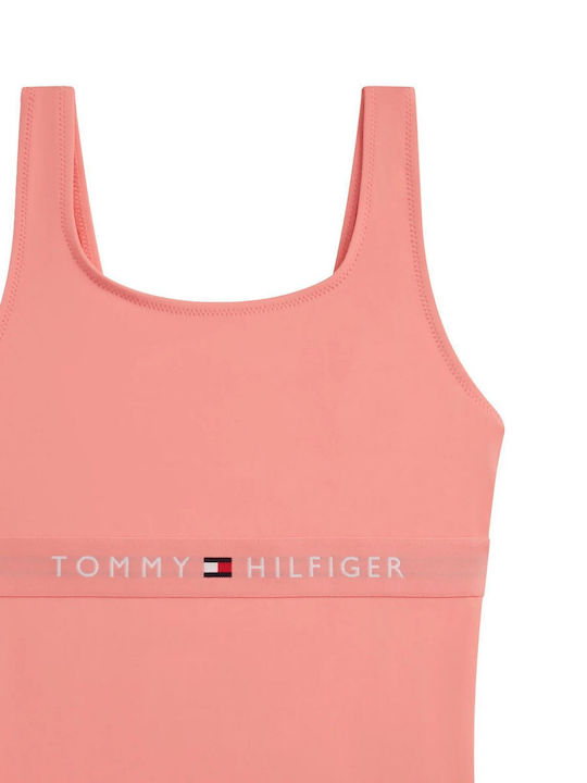 Tommy Hilfiger Costum De Baie Pentru Copii Întreg Roz