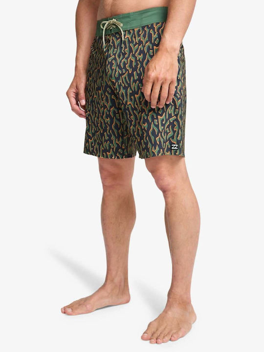Sundays Pro Men's Swimwear Bermuda Green with Prints