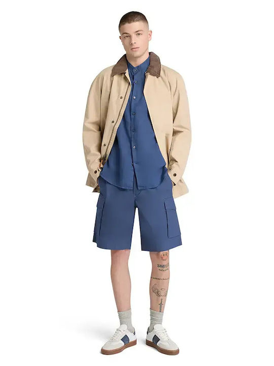 Mill Long Sleeve Linen Shirt Blue