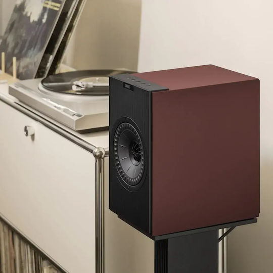 Kef Coda W Aktive Lautsprecher mit Bluetooth 200W Vintage Burgund