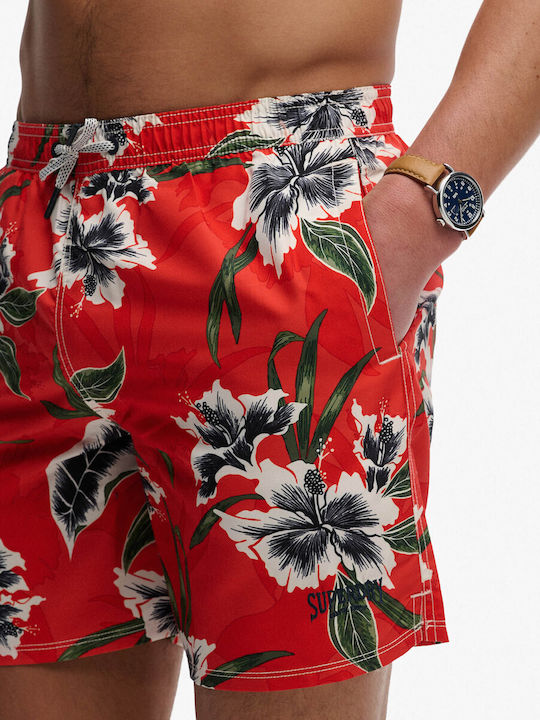 Ovin Hawaiian Men's Swim Shorts Multicolour with Patterns