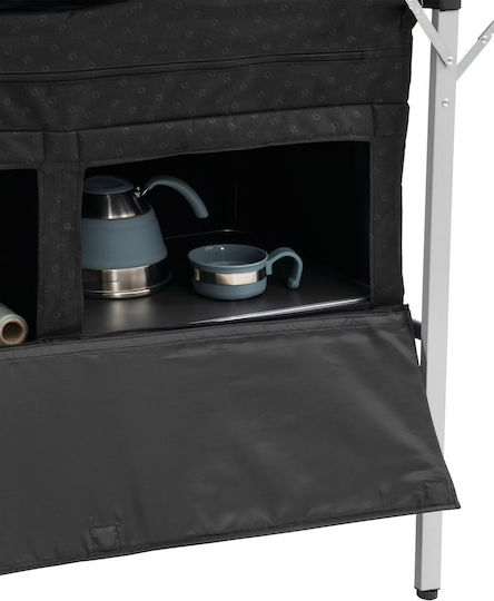 Outwell Steel Camping Cupboard for Camping Foldable 136x54x90cm Black