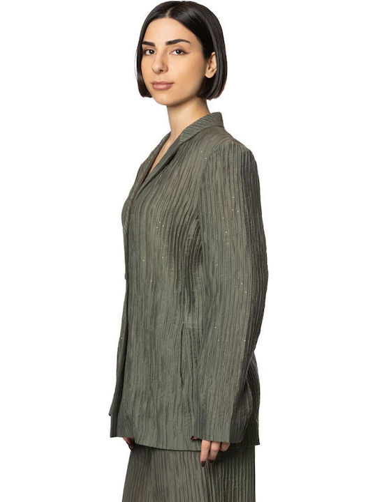 Emporio Armani Women's Blazer Green