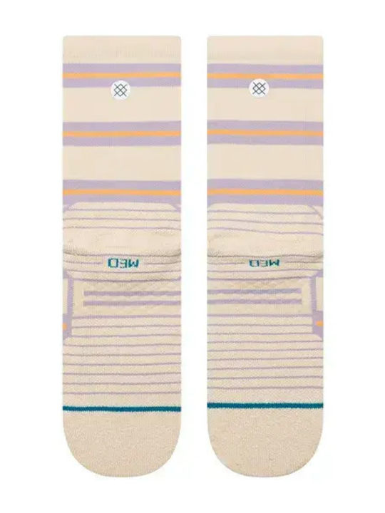 Stance Stripe Mid Sports Socks Beige 1 Pair