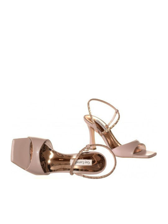 Damen Sandalen Rosa Leder