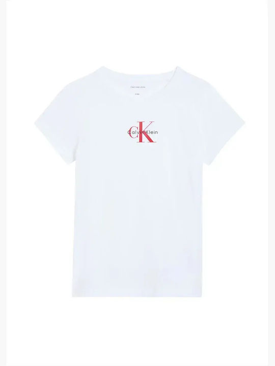 Детска Блуза Къс Ръкав Бяла Monogram Top
