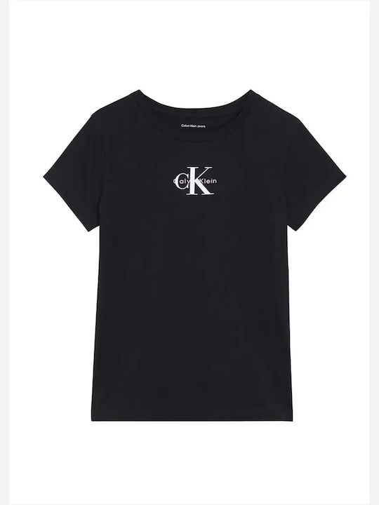 Παιδική Μπλούζα Κοντομάνικη Μαύρο Monogram Top