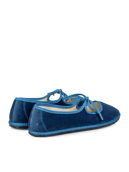 Damen Ballerinas in Blau Farbe