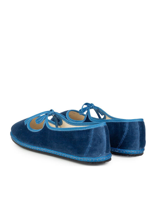 Damen Ballerinas in Blau Farbe