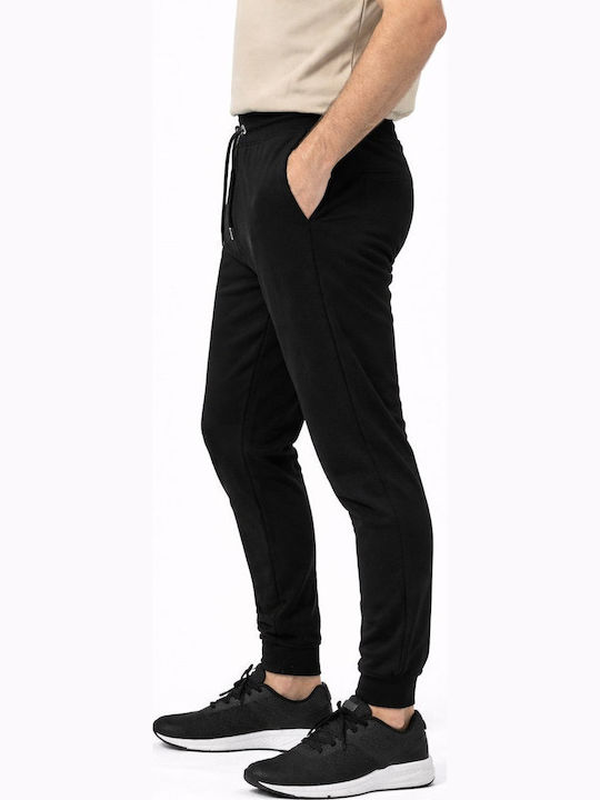 Herren-Sweatpants mit Gummizug Schwarz