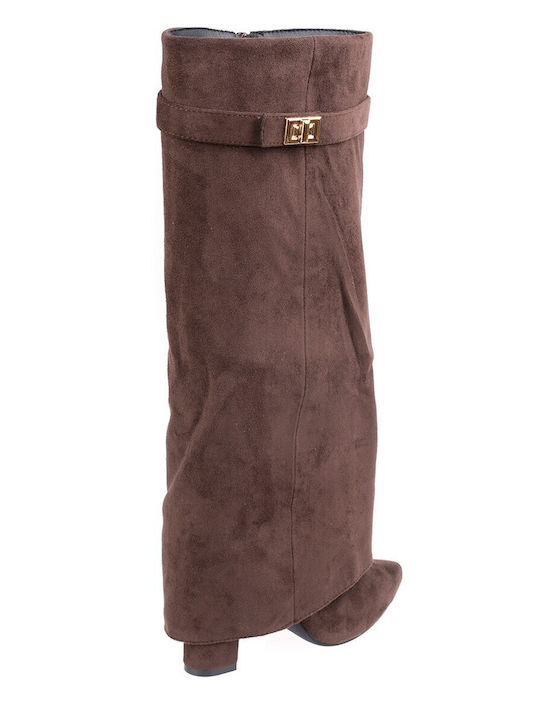 Damenstiefel mit Hohem Absatz Braune