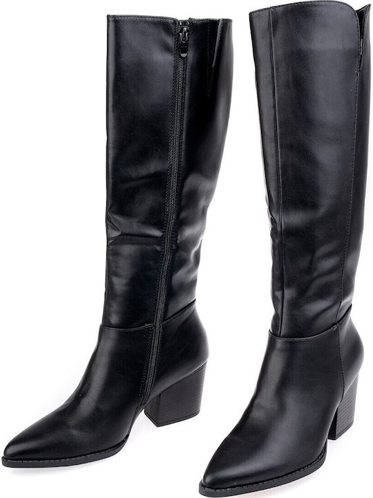 Women's Boots with Medium Heel Black